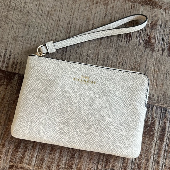 Coach Handbags - Coach White Wristlet NWT